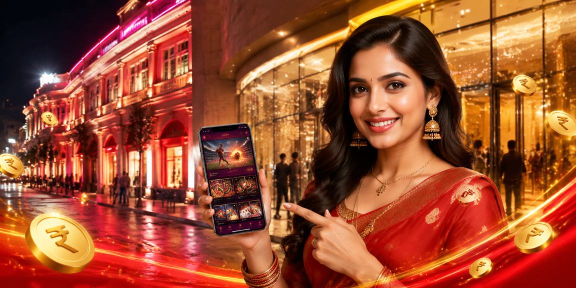 Person holding mobile with casino app open in Delhi